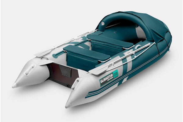 ЛОДКА GLADIATOR C330 AD ACTIVE БЕЛО/СИНЯЯ