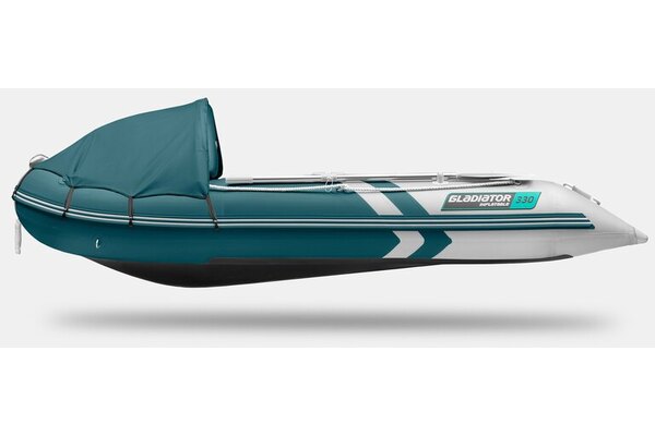ЛОДКА GLADIATOR C330 AD ACTIVE БЕЛО/СИНЯЯ