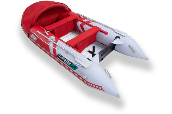 ЛОДКА GLADIATOR C370 AL ACTIVE БЕЛО/КРАСНАЯ