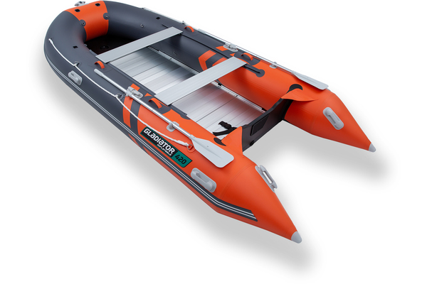 ЛОДКА GLADIATOR C420AL ACTIVE ОРАНЖЕВО/СЕРАЯ