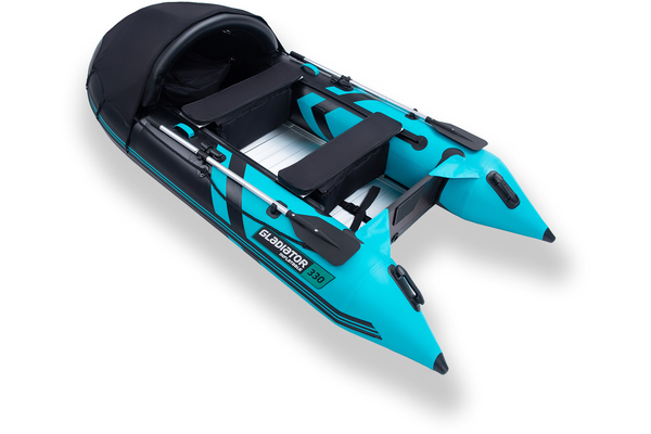 ЛОДКА GLADIATOR C330 AL ACTIVE ЧЕРНО/СИНЯЯ