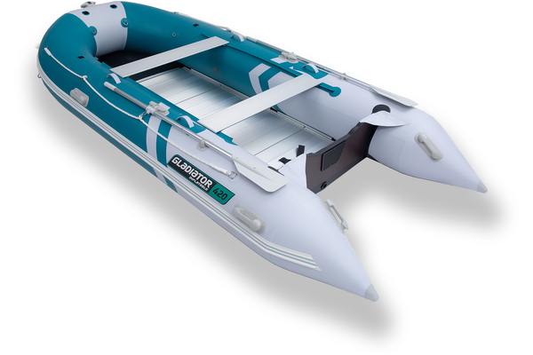 ЛОДКА GLADIATOR C420AL ACTIVE БЕЛО/ЗЕЛЁНАЯ
