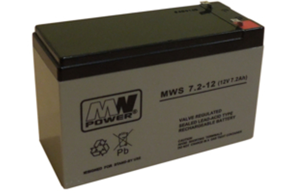 Akumulators MWS 7.2-12  12V 7.2AH